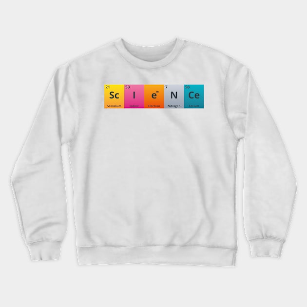 Science Periodic Table Crewneck Sweatshirt by ProDigiDesigner